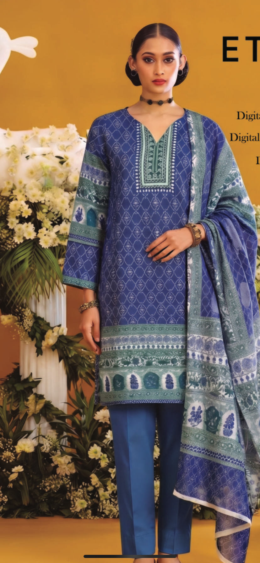 Ethnc original shirt dupatta