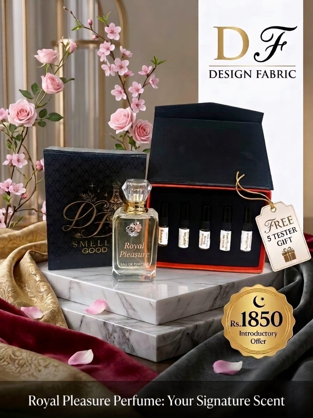 Royal pleasure for Ladies with 5 free testers (perfume)