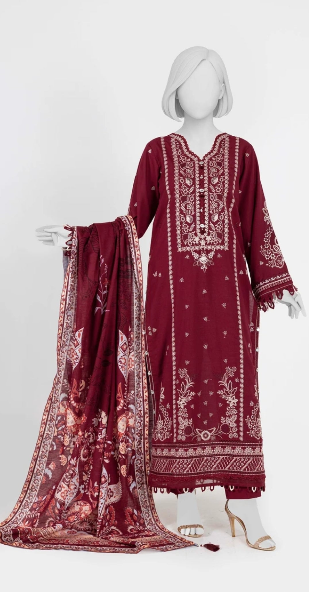 J. Panjnad embroidery 3pc