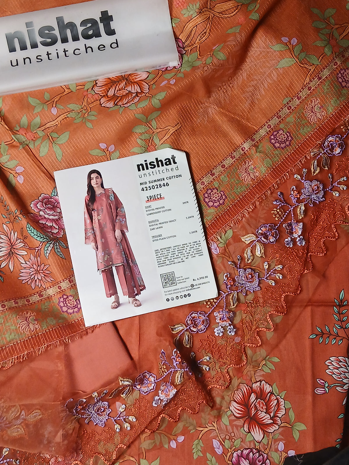Nishat Embroidered 3pc
