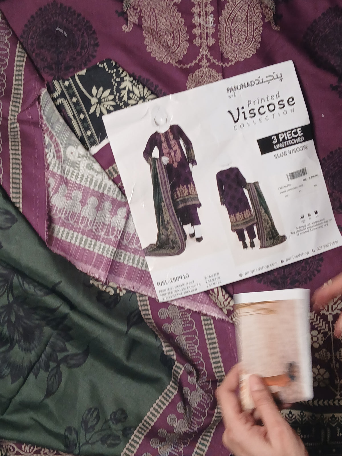 J. Panjnad doria viscose 3pc