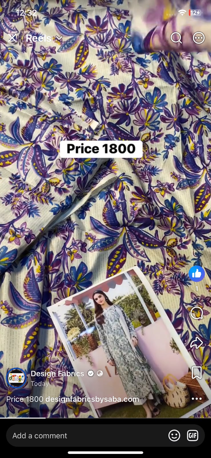 Maria b 3pc printed lawn