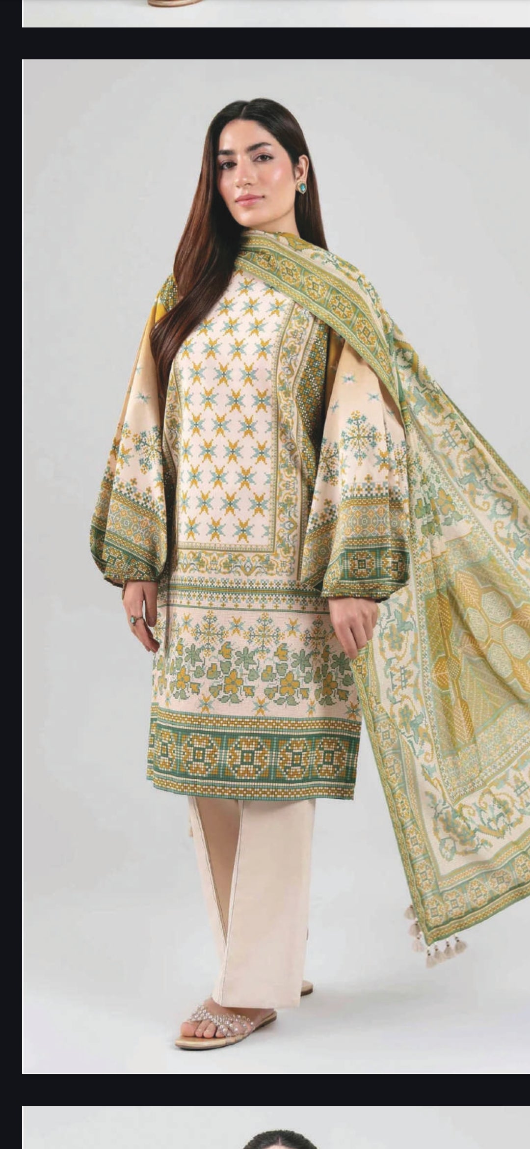 Nishat 2 pc Shirt Dupatta
