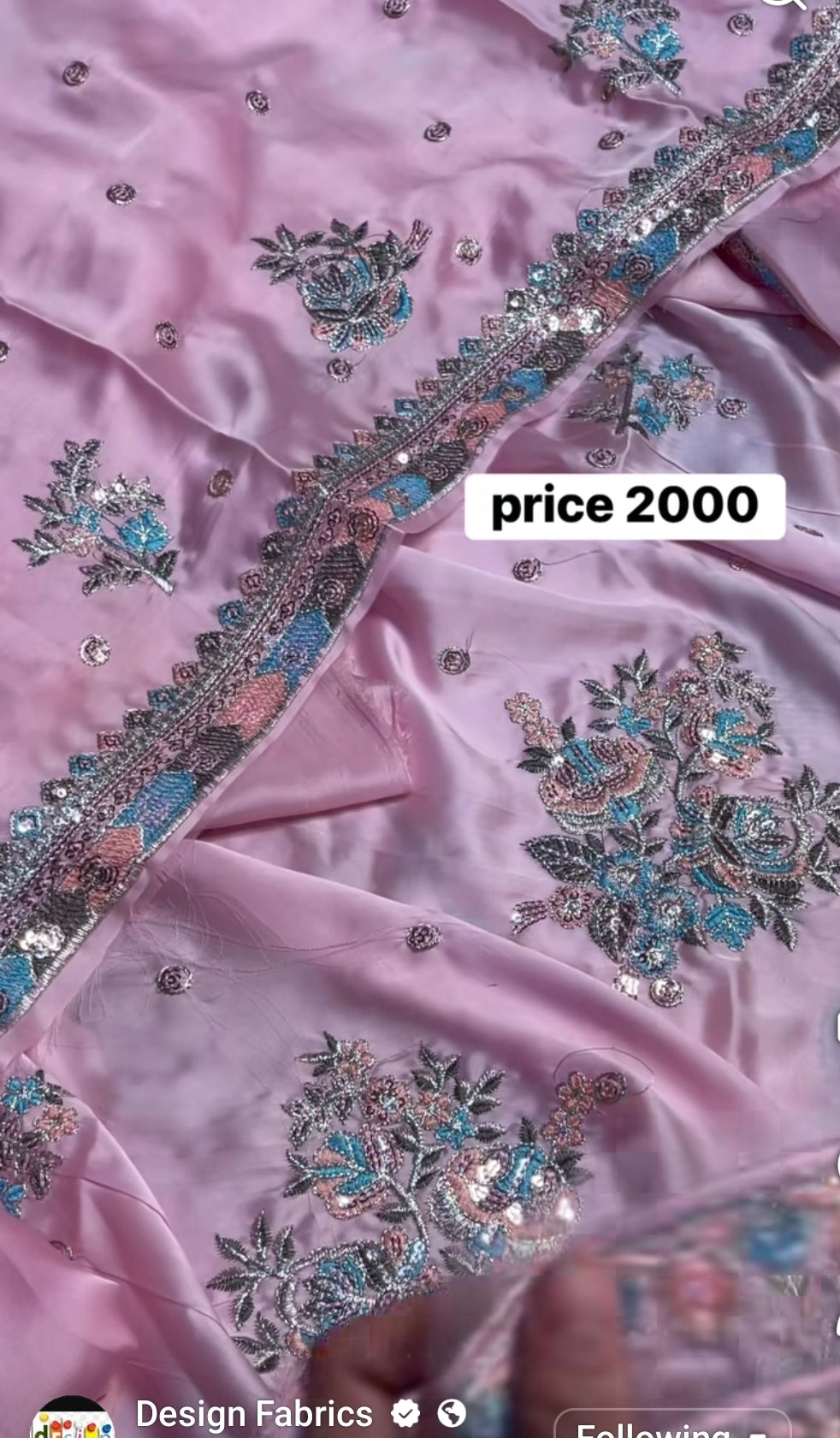 Ethnc viral Silk embroidery
