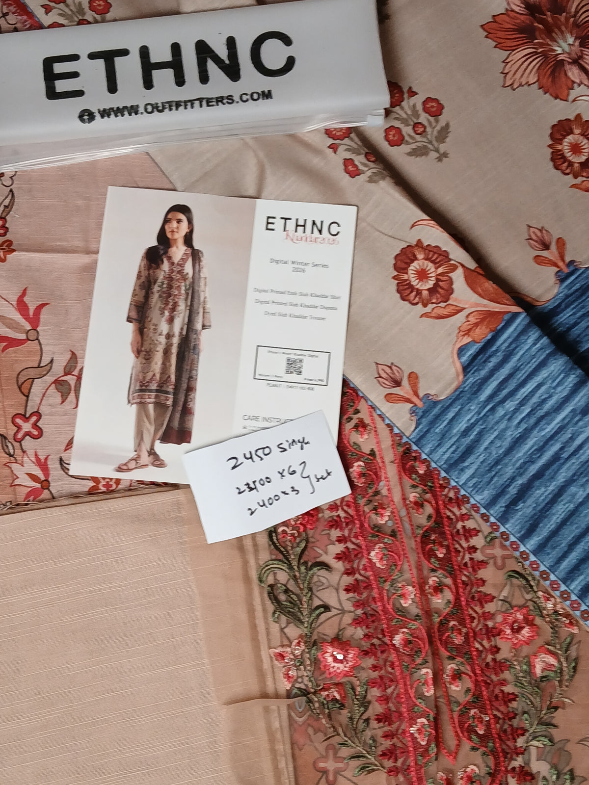 Ethnc khaddar embroidery