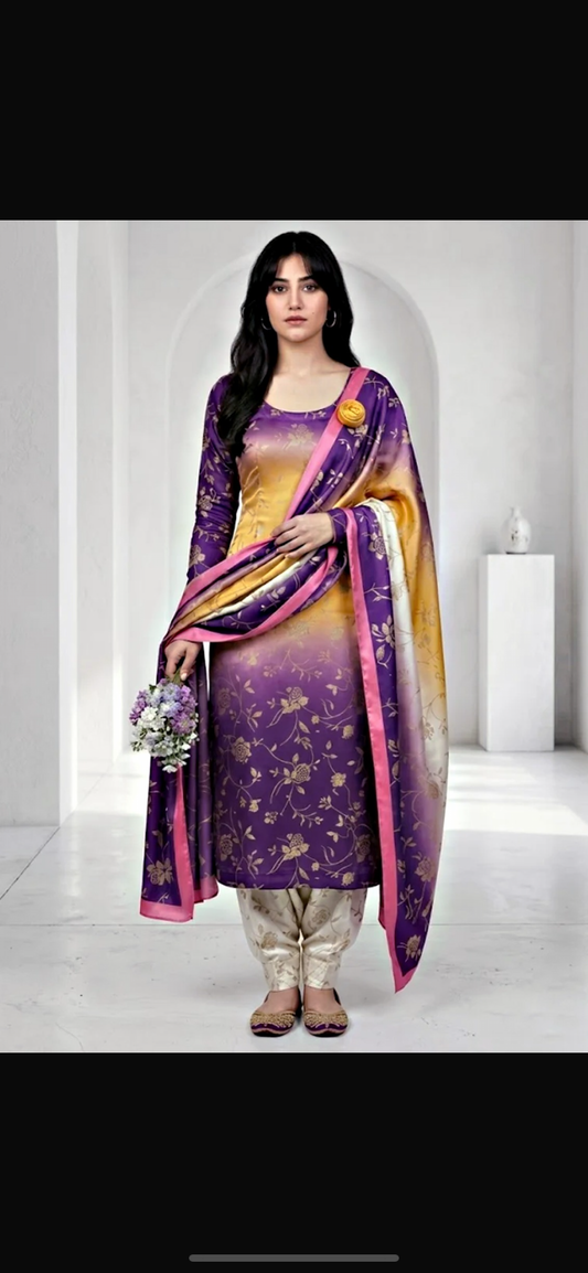 Maria b silk printed 3 pcs