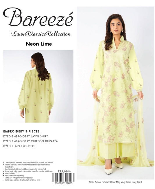 Bareeze 3pc embroidery