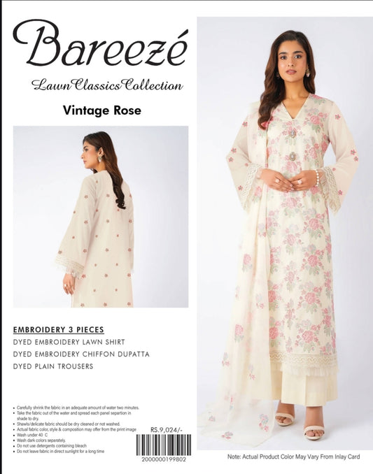 Bareeze 3pc embroidery