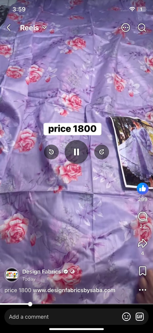 Maria b butterfly printed 3pc