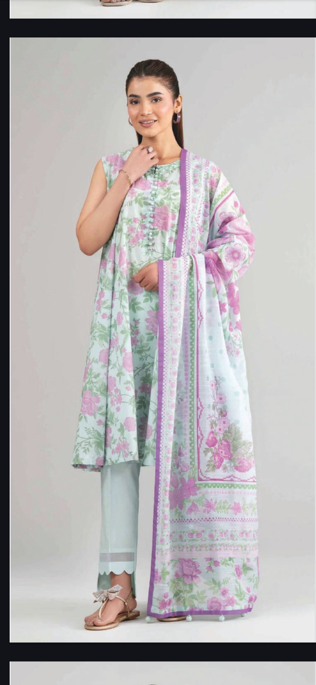Nishat 2 pc Shirt Dupatta