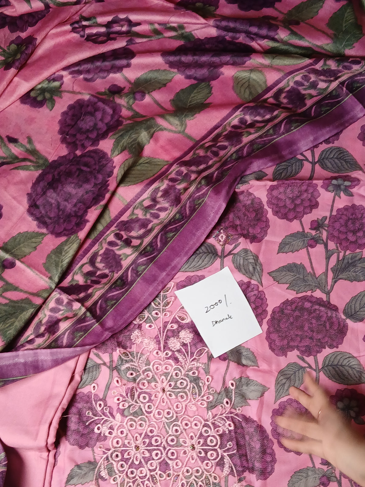 Dhanak 3pc Embroidered