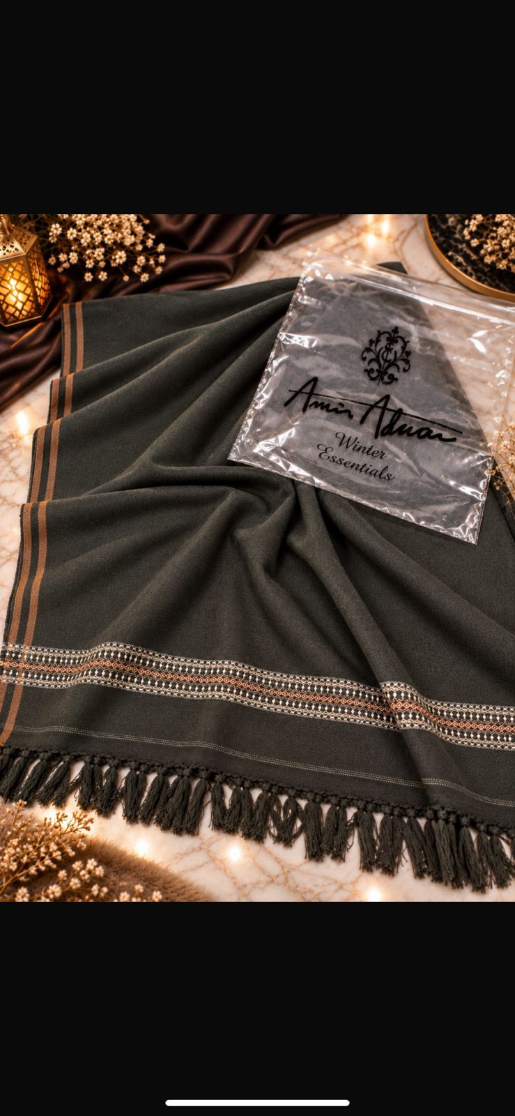 (Pack Of 8) Gents shawls Amir Adnan