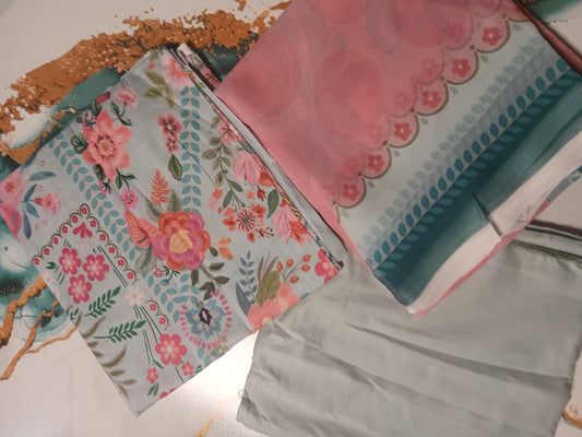 Khaadi mix brand 3pc