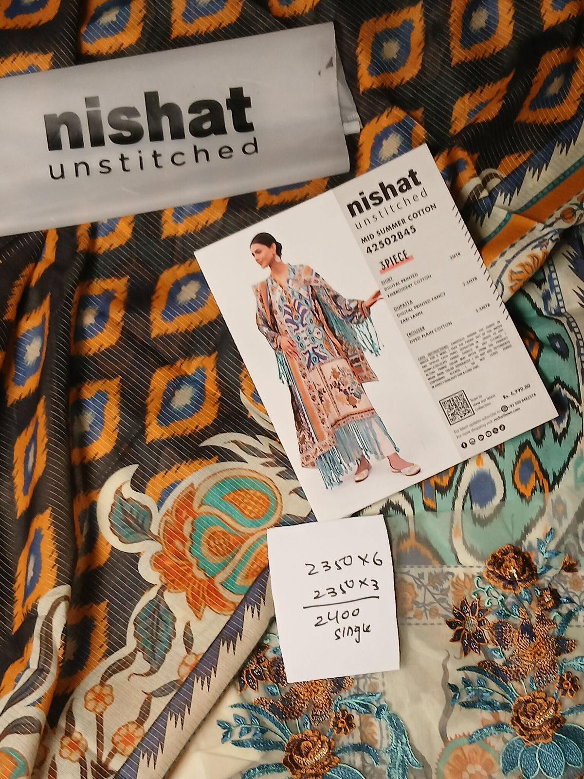 Nishat Embroidered 3pc