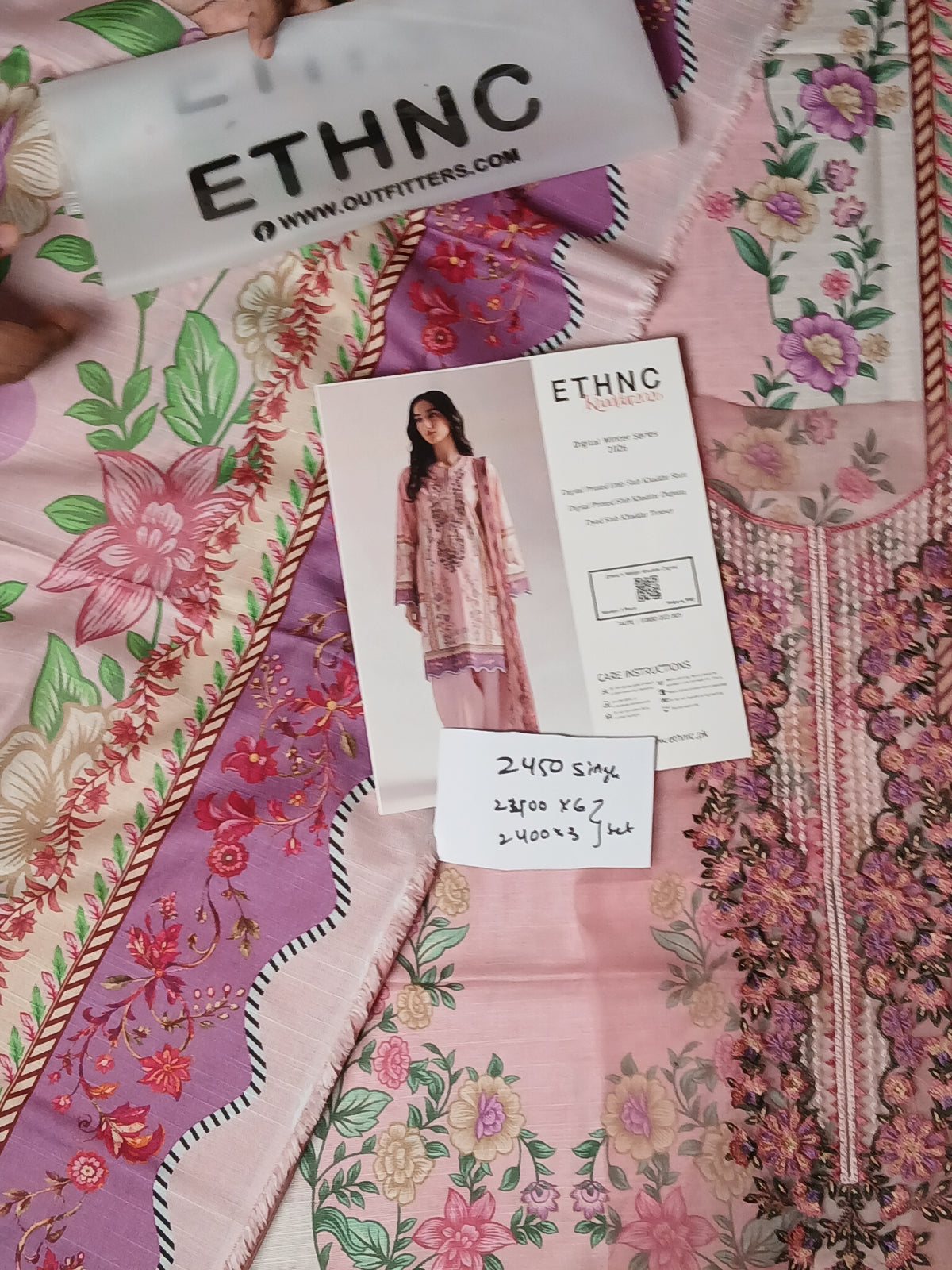 Ethnc khaddar embroidery
