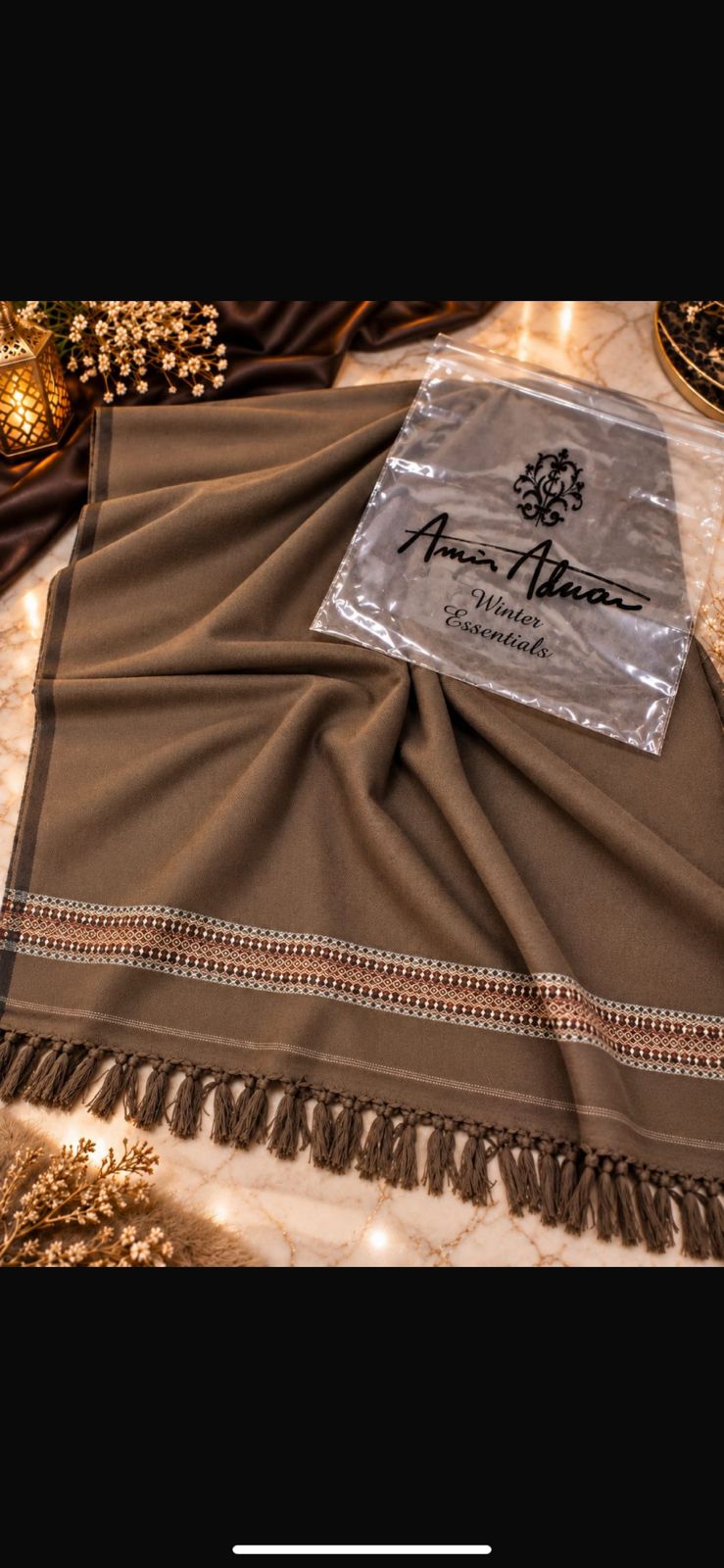 (Pack Of 8) Gents shawls Amir Adnan