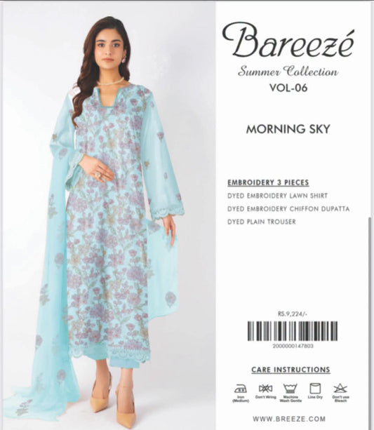Bareeze embroidery 3pc