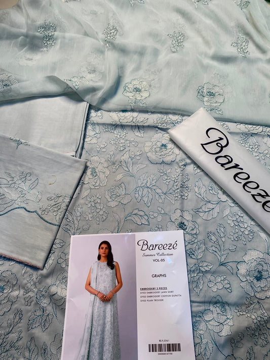 Bareeze embroidery 3pc