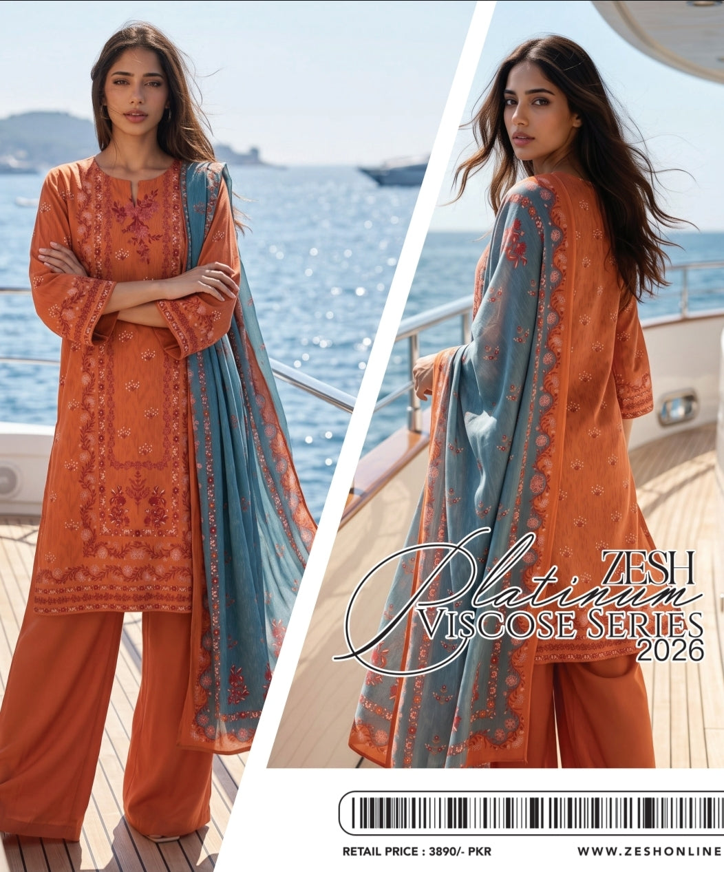 Zesh Linen Viscose pack of 8