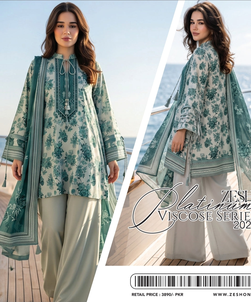 Zesh Linen Viscose pack of 8