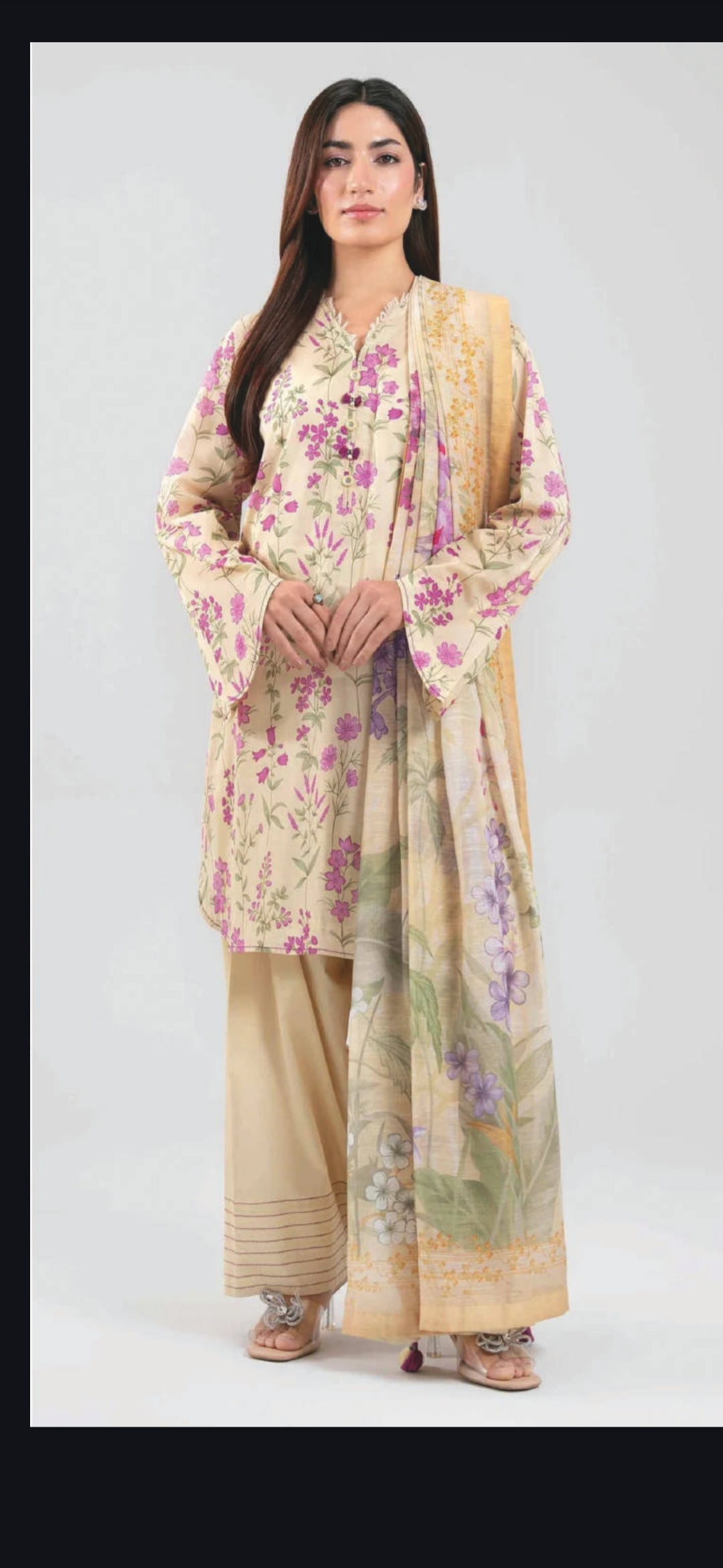 Nishat 2 pc Shirt Dupatta