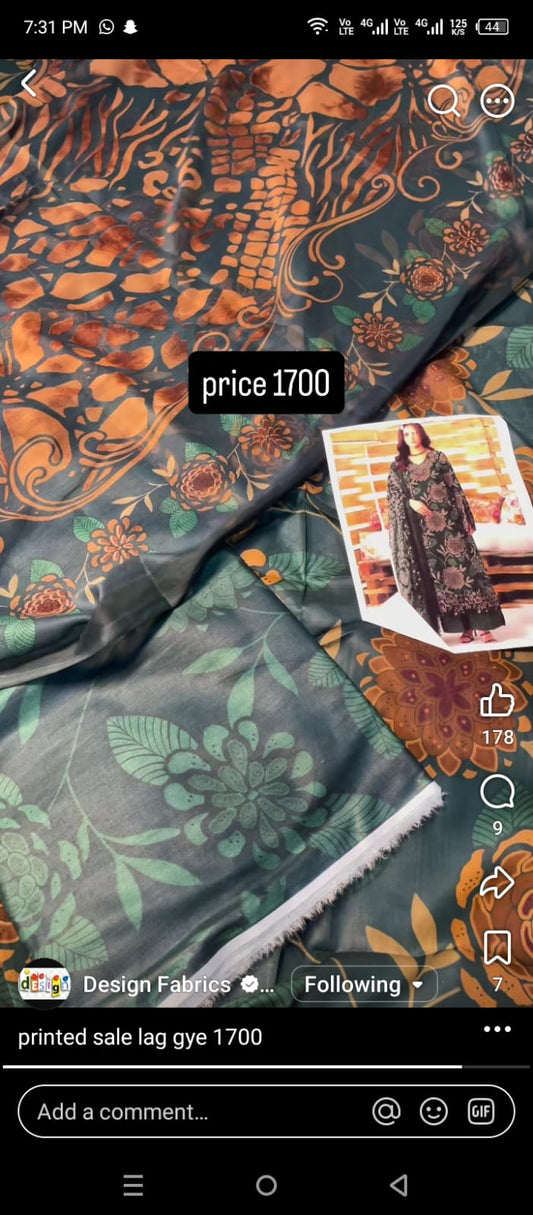 Ramsha printed 3pc