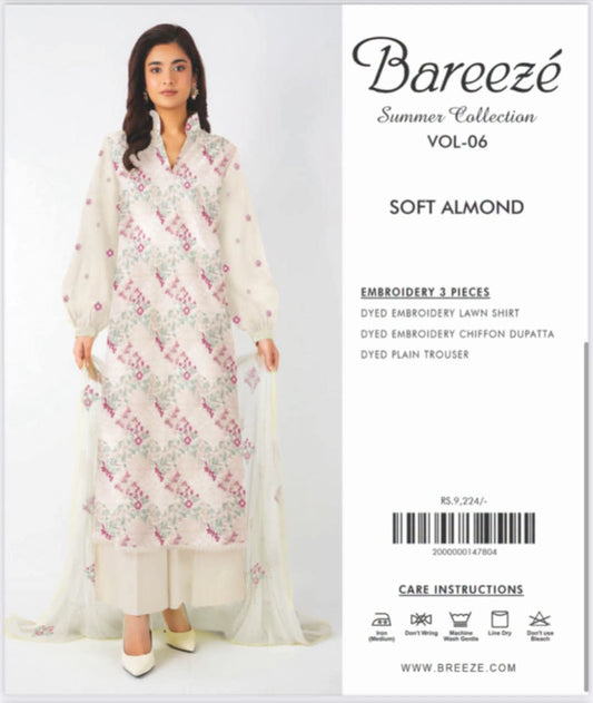 Bareeze embroidery 3pc