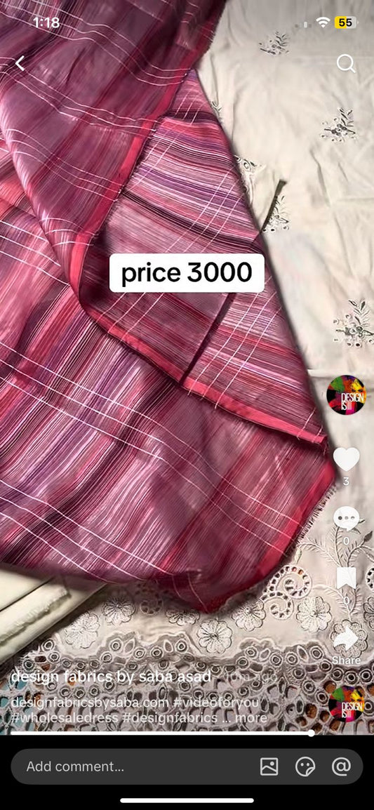 Saya Chikankari Olive