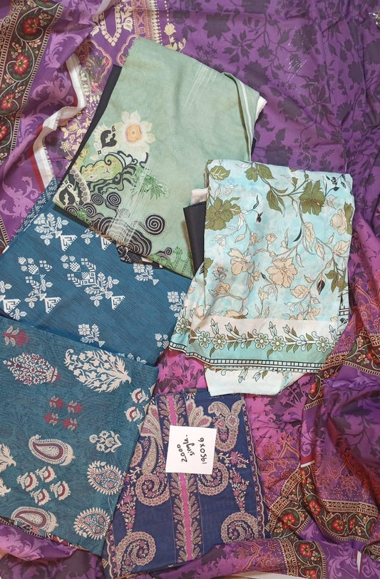 Lawn Dupatta Random Set 6x