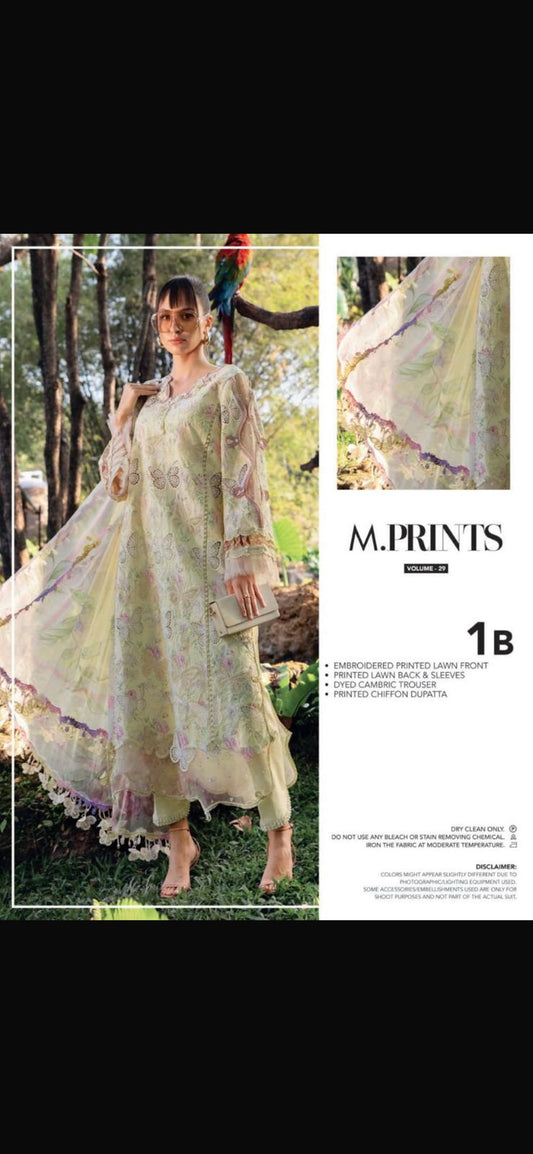 Maria B Butterfly Lime colour