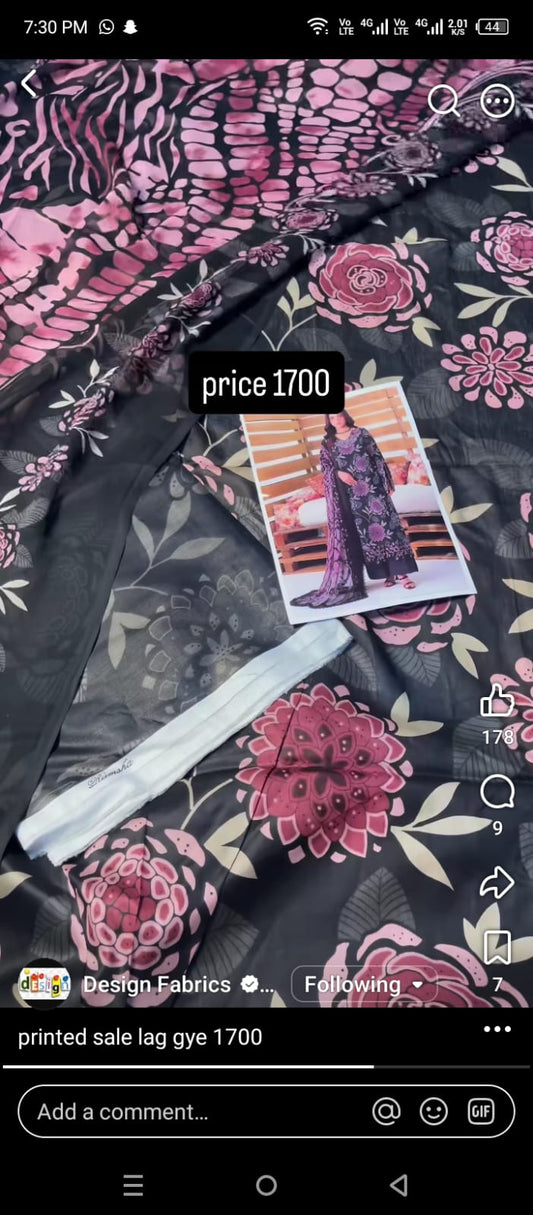 Ramsha printed 3pc