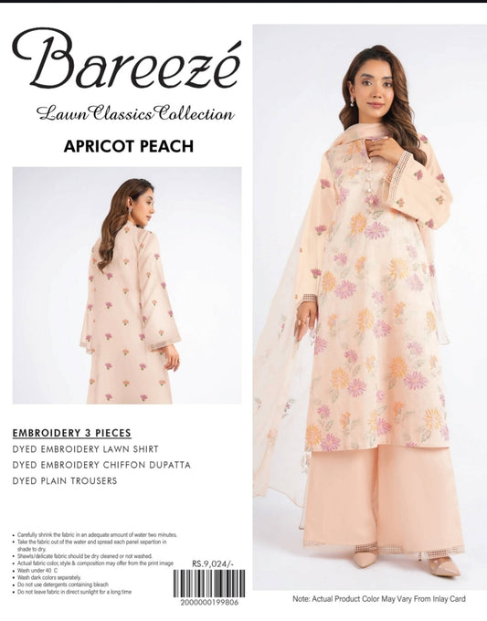 Bareeze 3pc embroidery