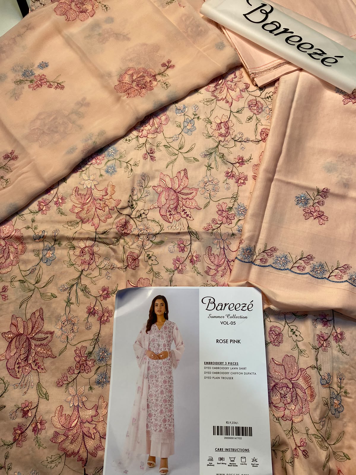 Bareeze embroidery pack of 6