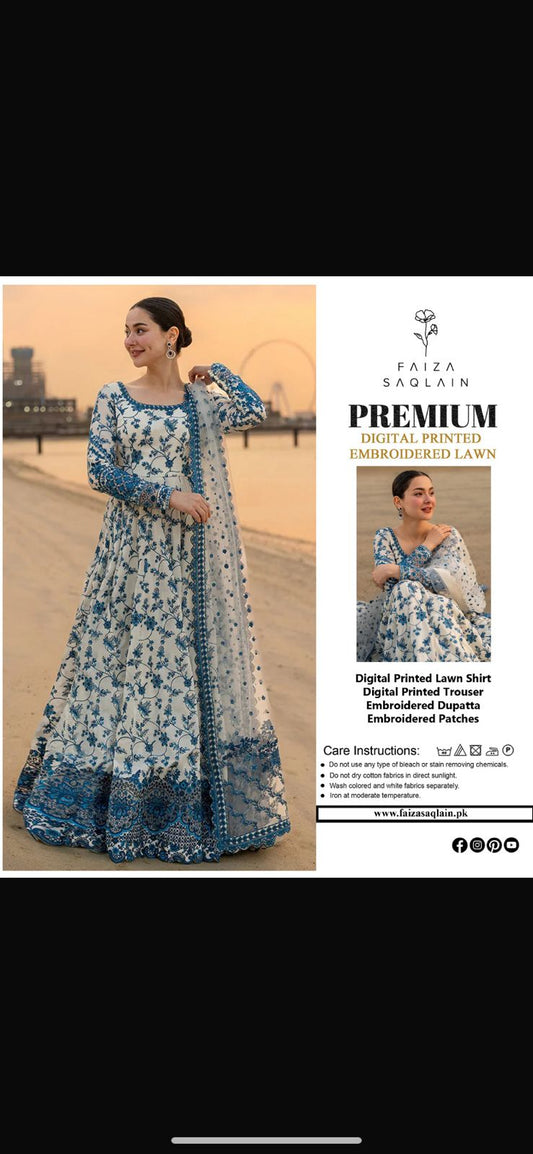 Faiza Saqlain Lawn 3pc
