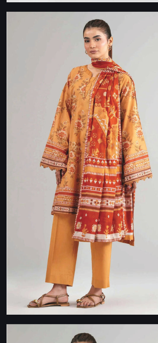 Nishat 2 pc Shirt Dupatta