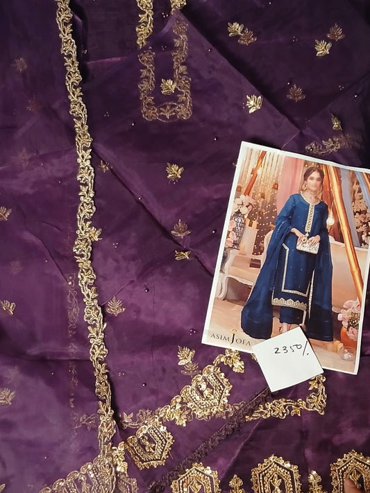 Asim Jofa Purple wedding