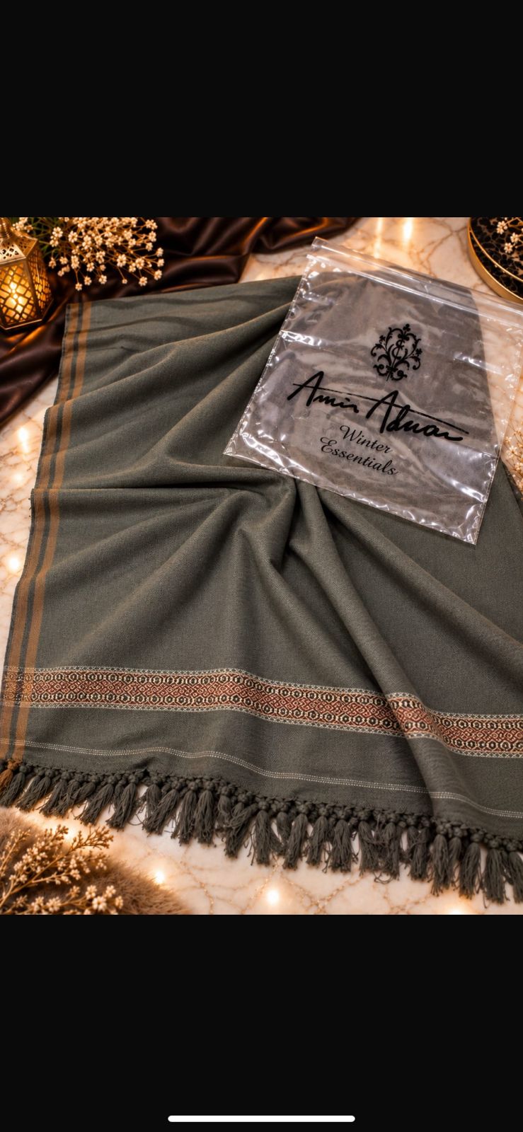 (Pack Of 8) Gents shawls Amir Adnan