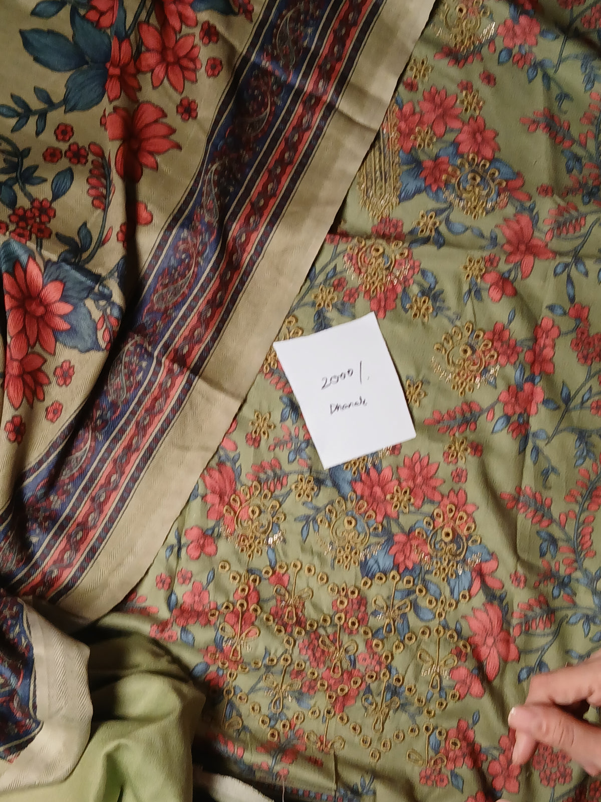 Dhanak 3pc Embroidered