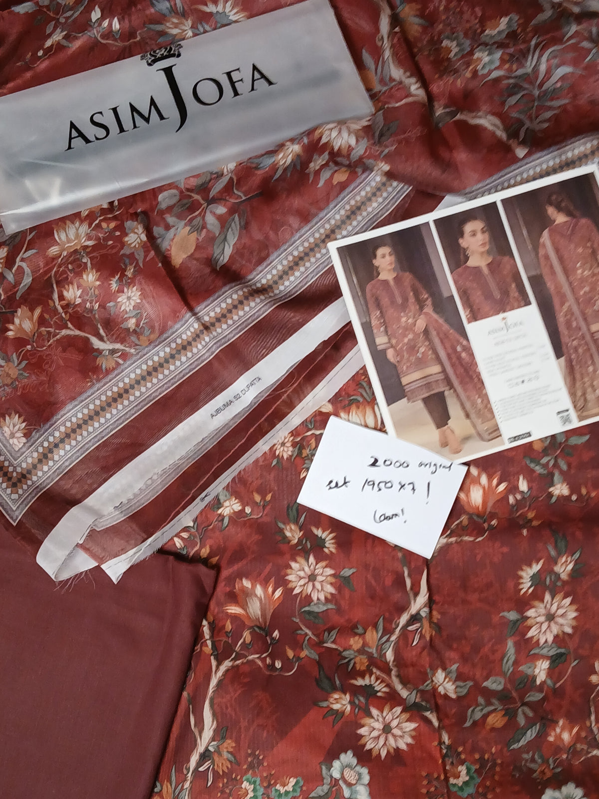 Asim Jofa lawn 3pc