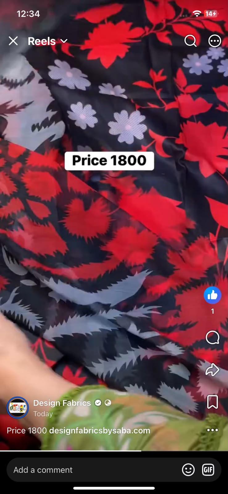 Maria b 3pc printed lawn