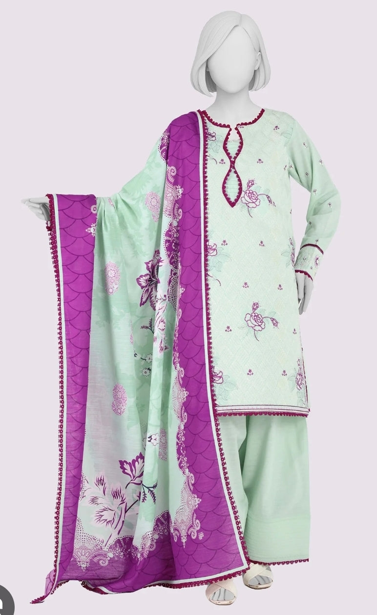J. Panjnad embroidery 3pc