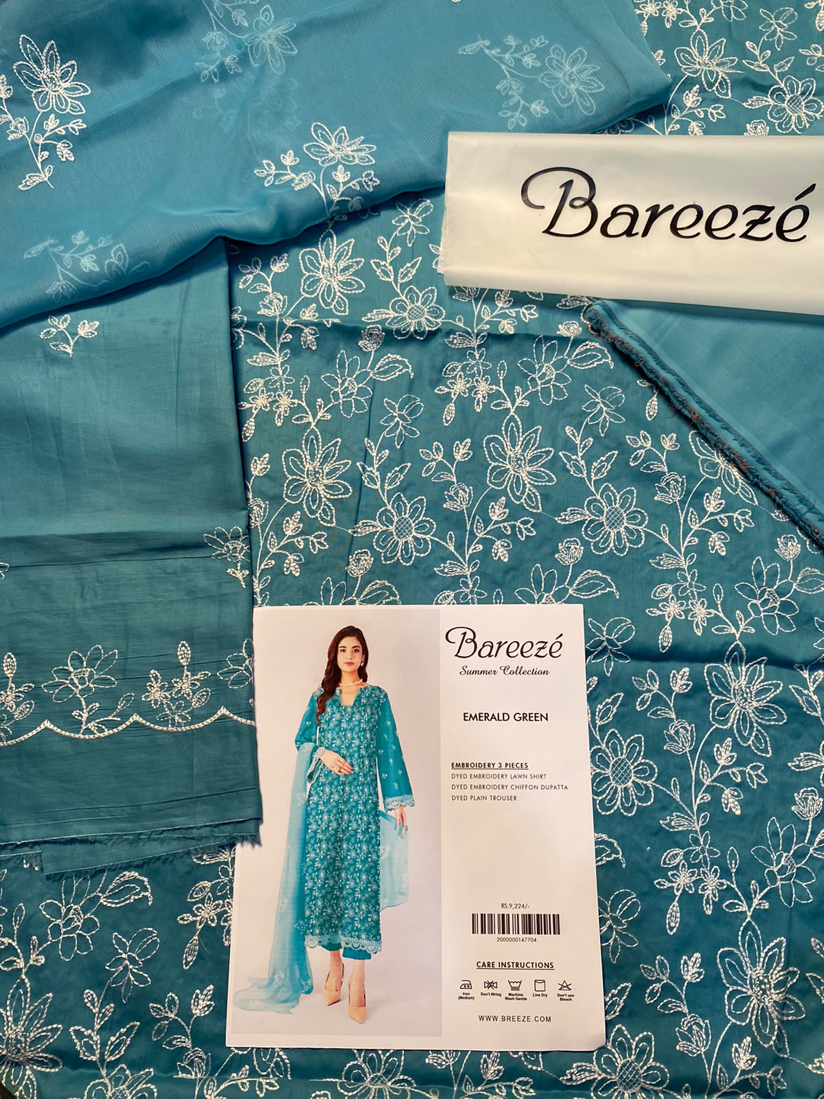 Bareeze embroidery 3pc