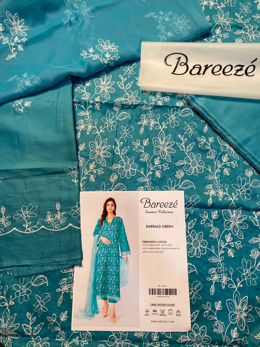 Bareeze embroidery 3pc