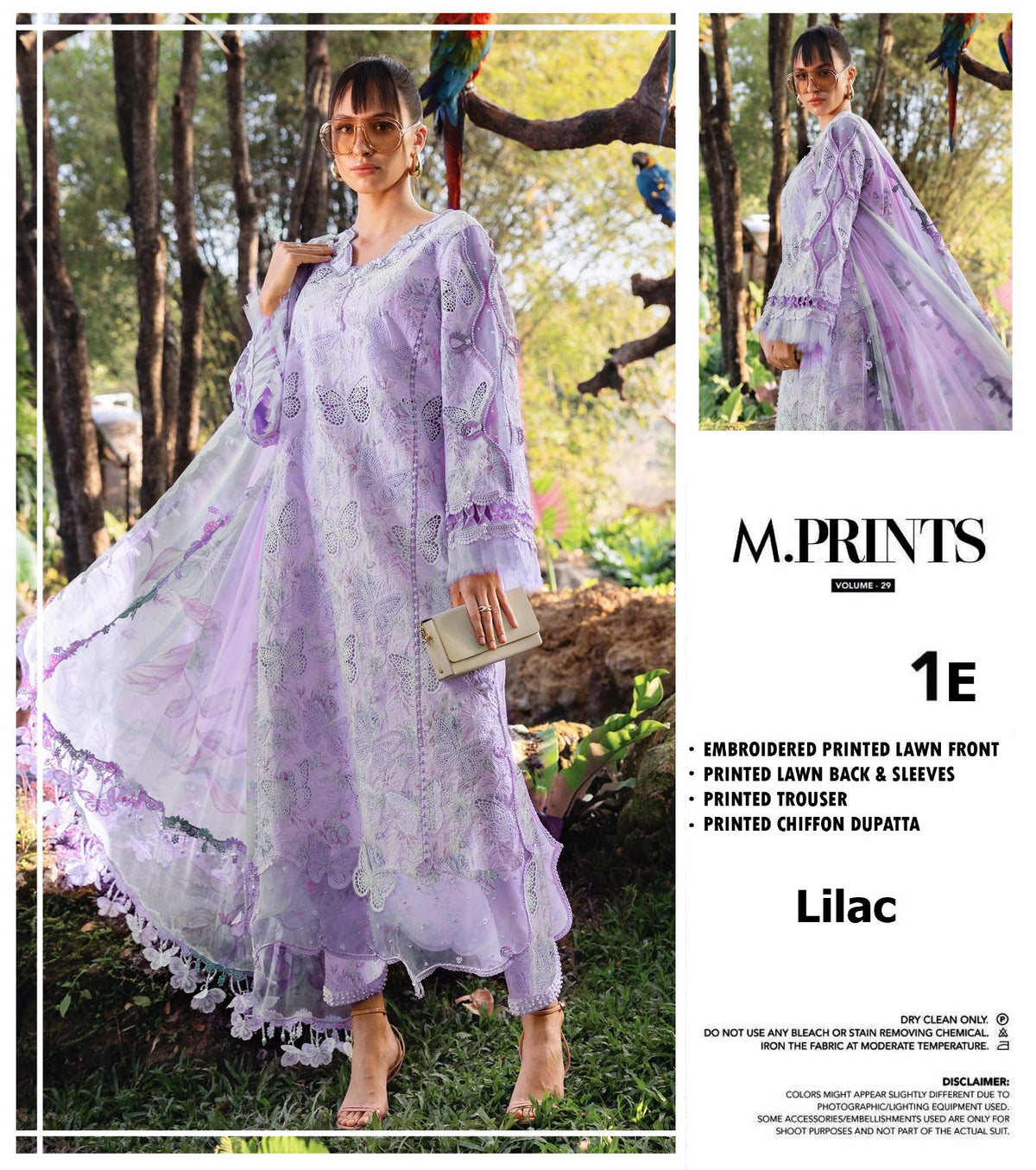 Butterfly Purple maria b chicknkari