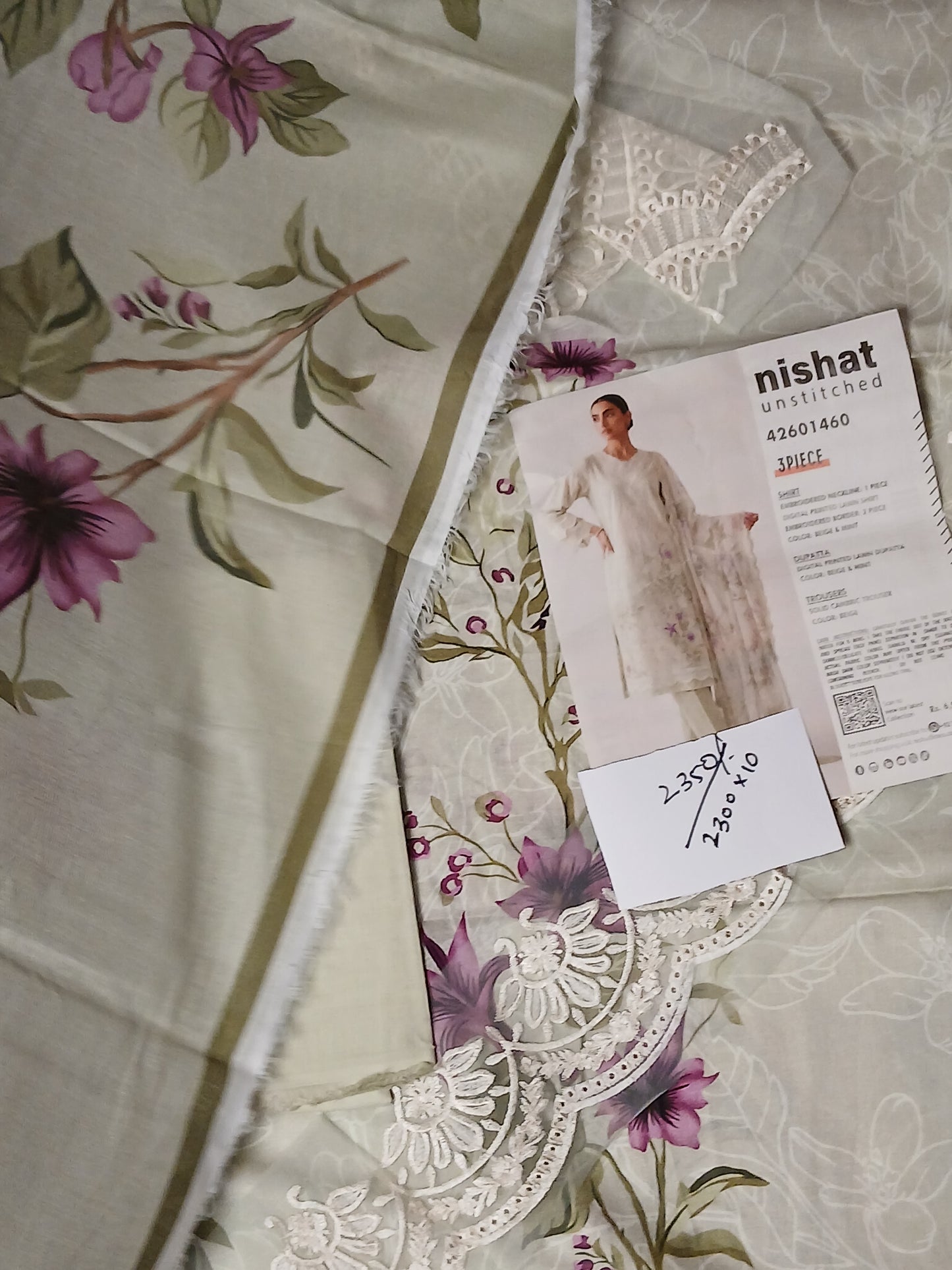 Nishat lawn dupatta