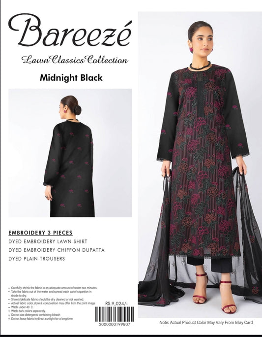 Bareeze 3pc embroidery
